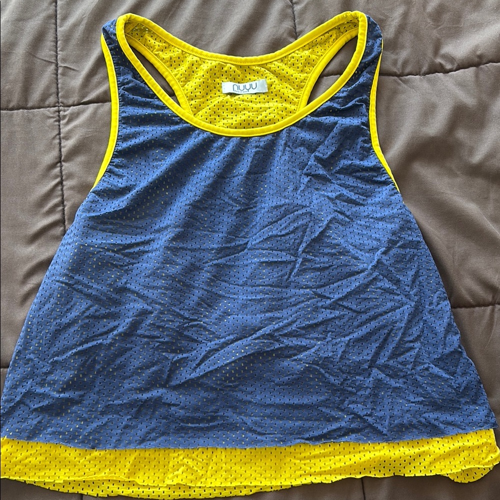 Michigan Blue and Yellow Women's Jersey Top